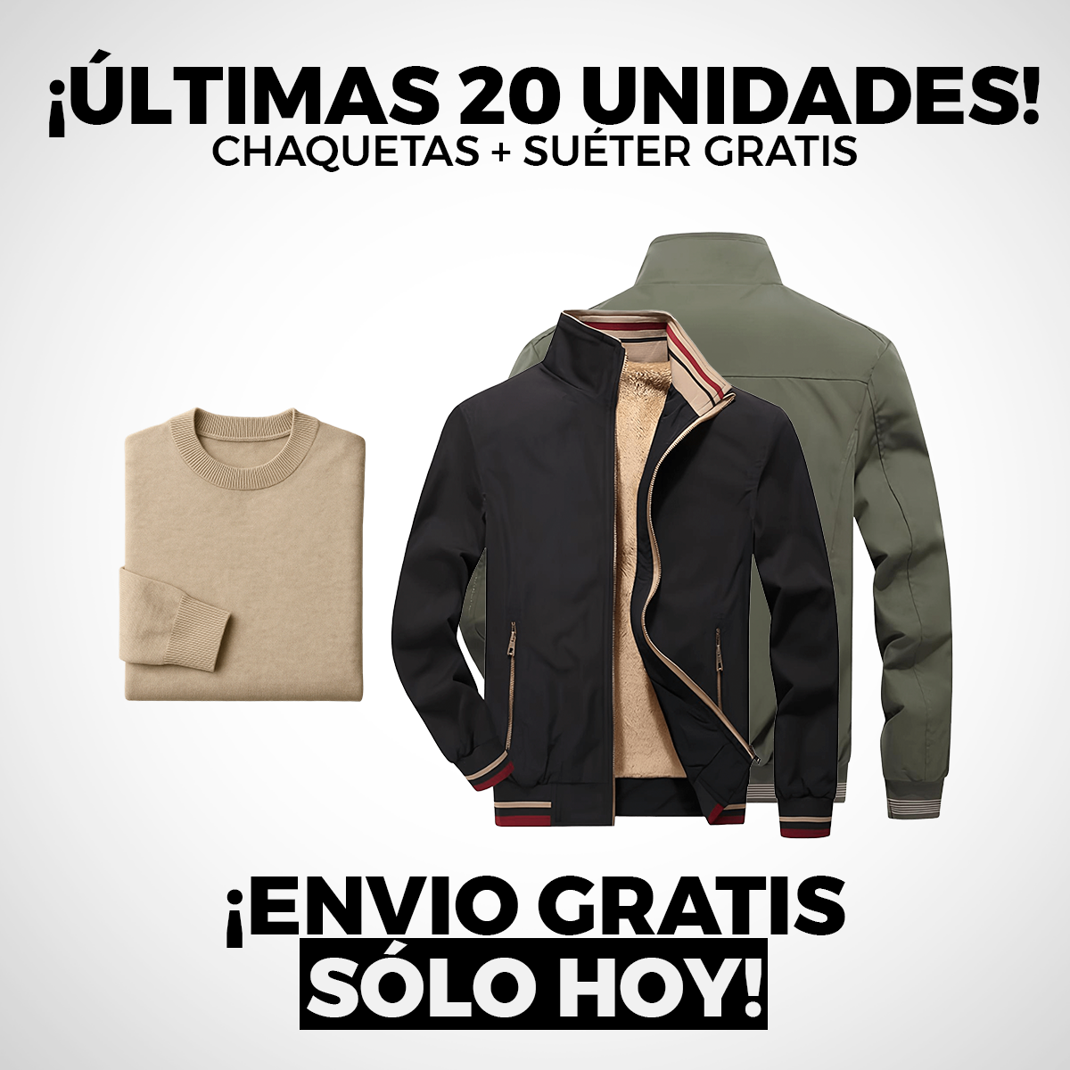 KIT 2 Chaquetas Titanium Masculinas + Suéter | PROMOCIÓN ESPECIAL 30 AÑOS - ENVÍO GRATIS